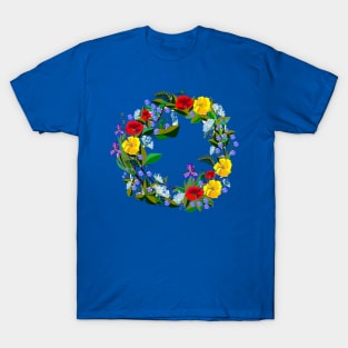 Southern Wildflowers Wreath T-Shirt